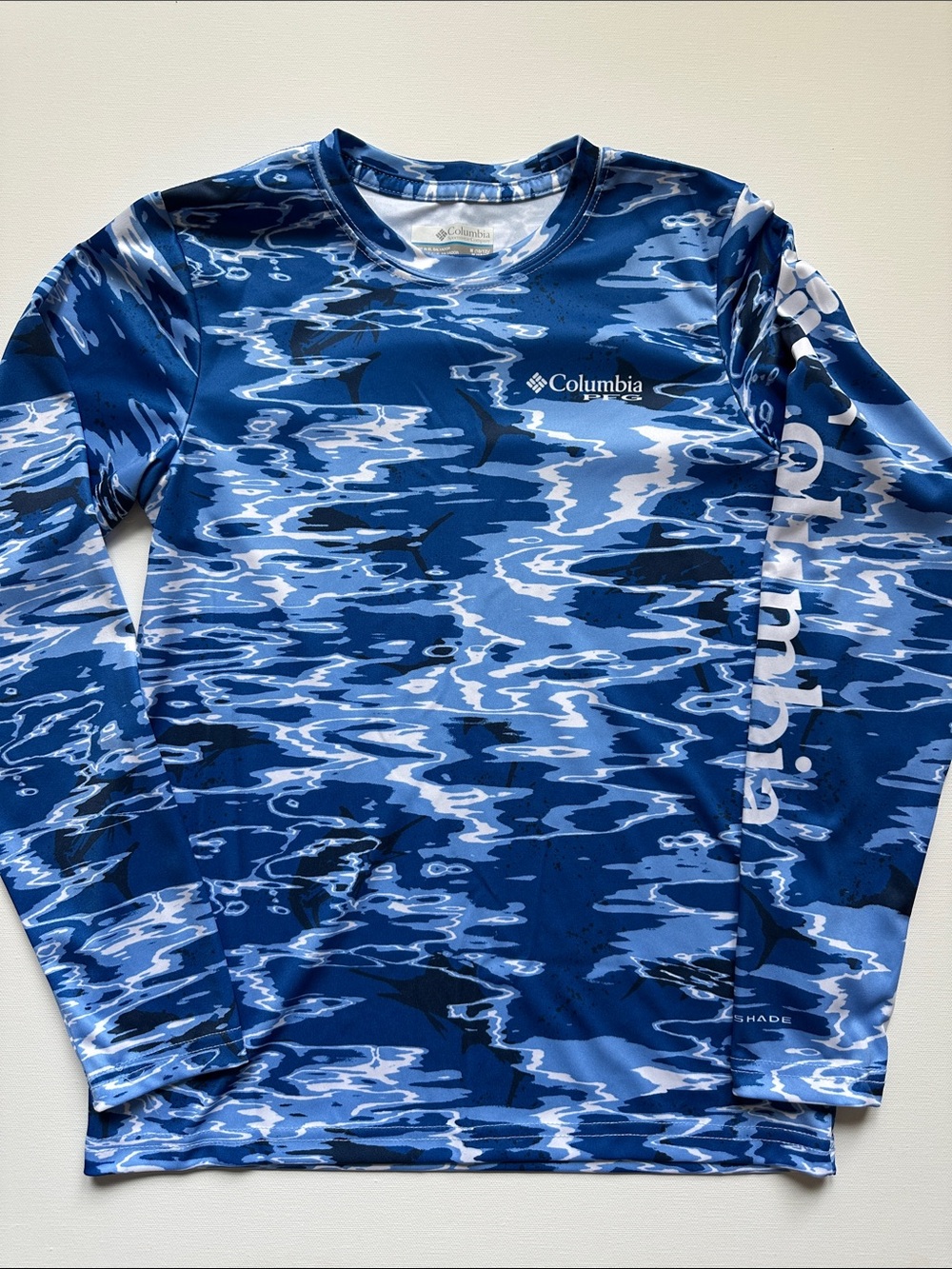 Columbia Kids Blue Long-Sleeved Performance Shirts with Logo- Bundle - Picture 7 of 10